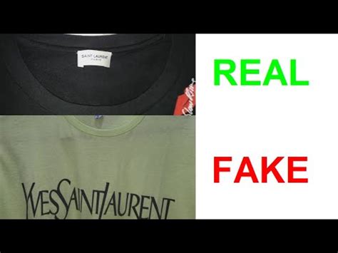 fake yves saint laurent shirt|HOW TO SPOT Real vs Fake Saint Laurent Guide .